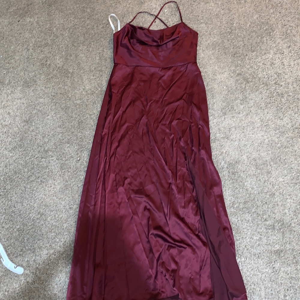 Size 14 maroon wedding dress